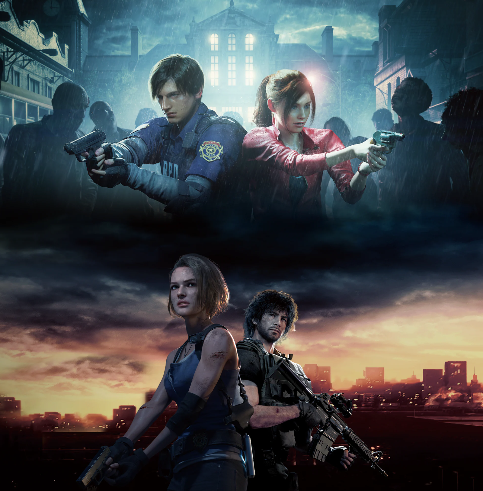 Cover art for Resident Evil (Raccoon City) - 1998, a zombie scenario on AI Dungeon