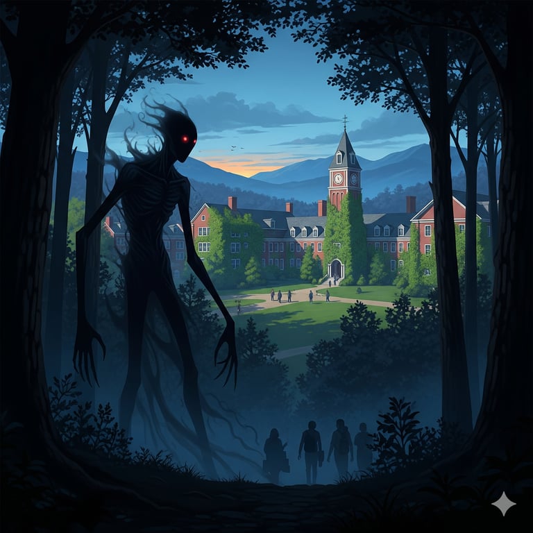 Cover art for The Secret of Graffiti Rocks, a suspense scenario on AI Dungeon