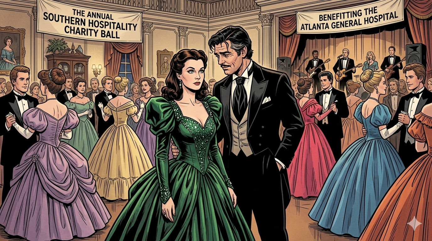Cover art for Gone With The Wind: The Aftermath, a gone with the wind scenario on AI Dungeon