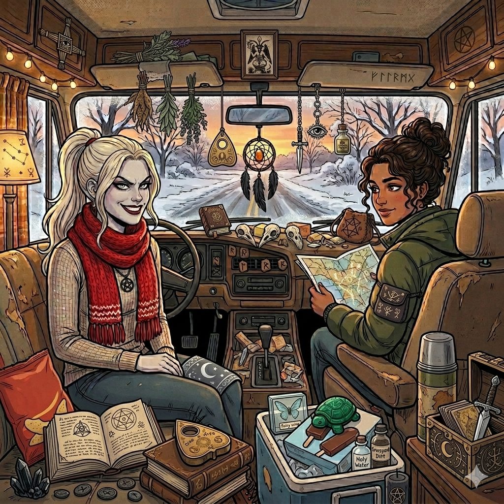 Cover art for Occult Road Assignment With A Menace, a slice of life scenario on AI Dungeon