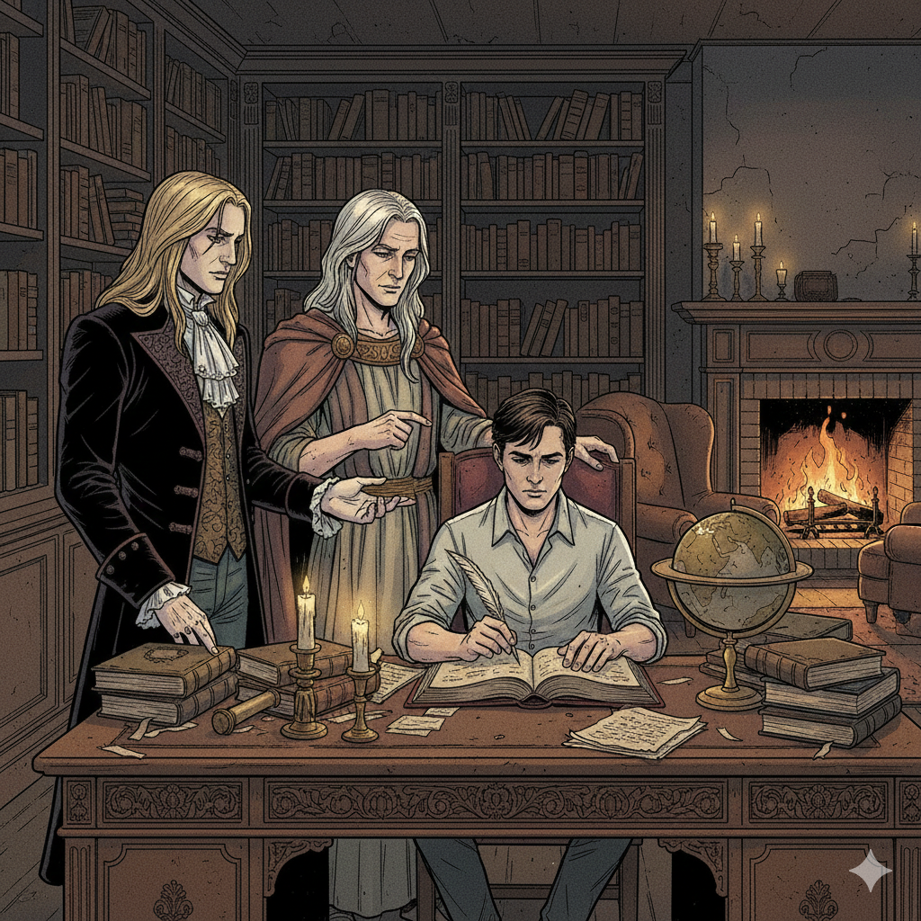 Cover art for Lioncourt And Romanus | Interview With The Vampire, a vampire scenario on AI Dungeon