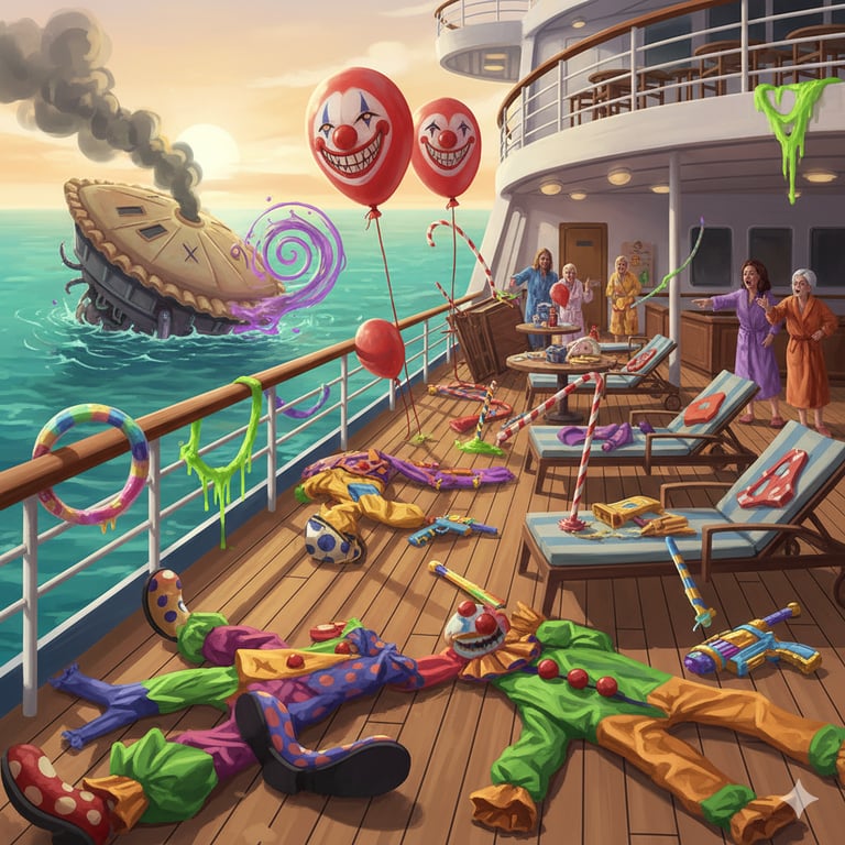 Cover art for The Eterna Clownship, a clowns scenario on AI Dungeon