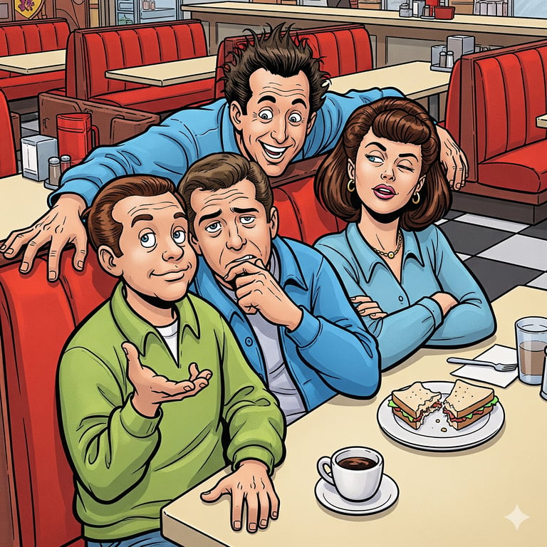 Cover art for A Scenario About Nothing, a seinfeld scenario on AI Dungeon