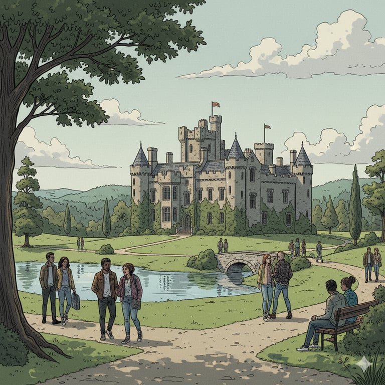 Cover art for The Quiet Estate, a retreat scenario on AI Dungeon