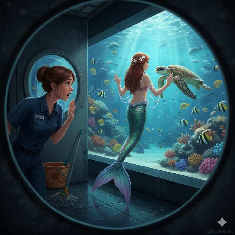 Cover art for Glass and Gills, a mermaid scenario on AI Dungeon