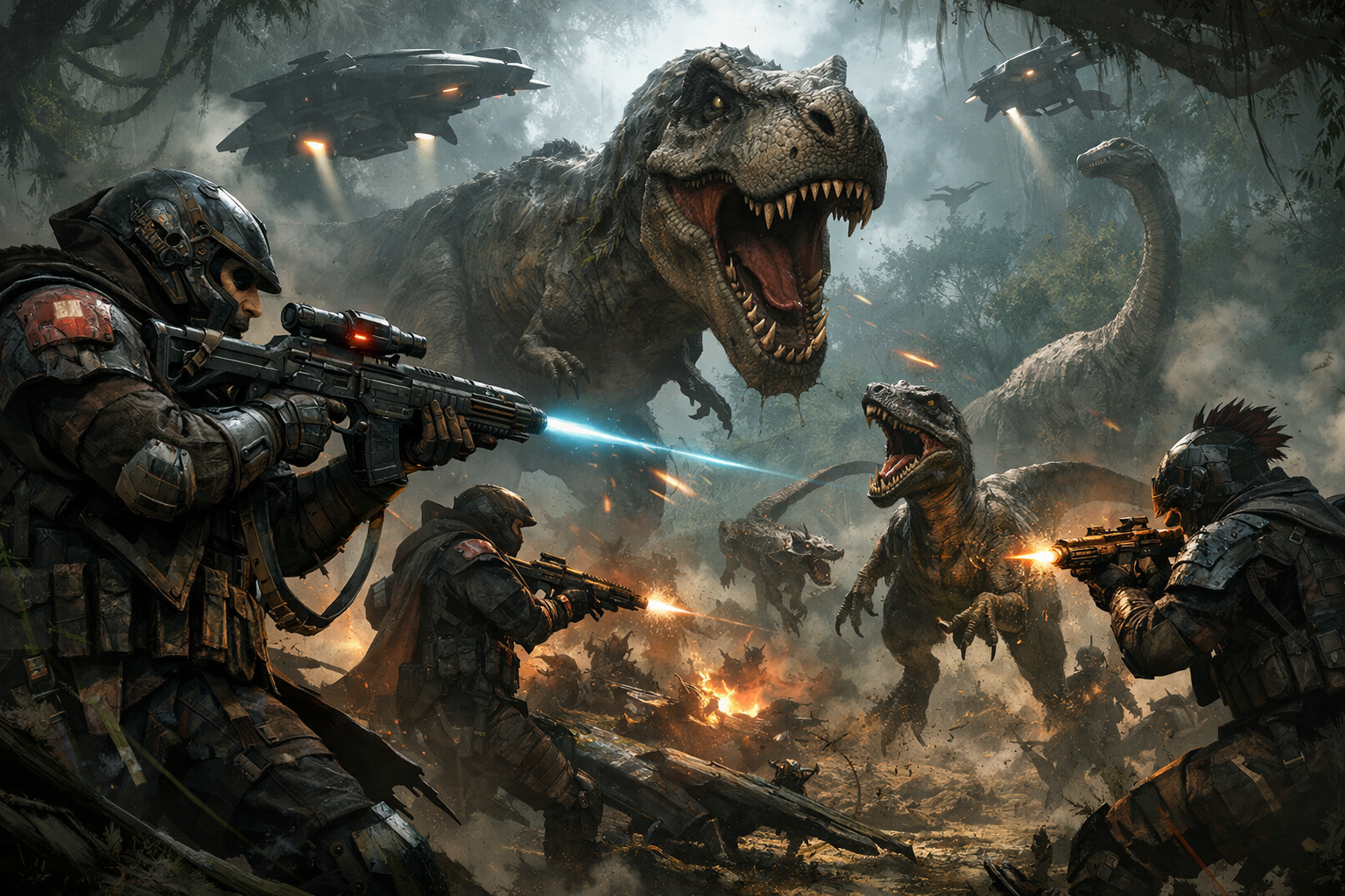 Cover art for Primal, a dinosaurs scenario on AI Dungeon