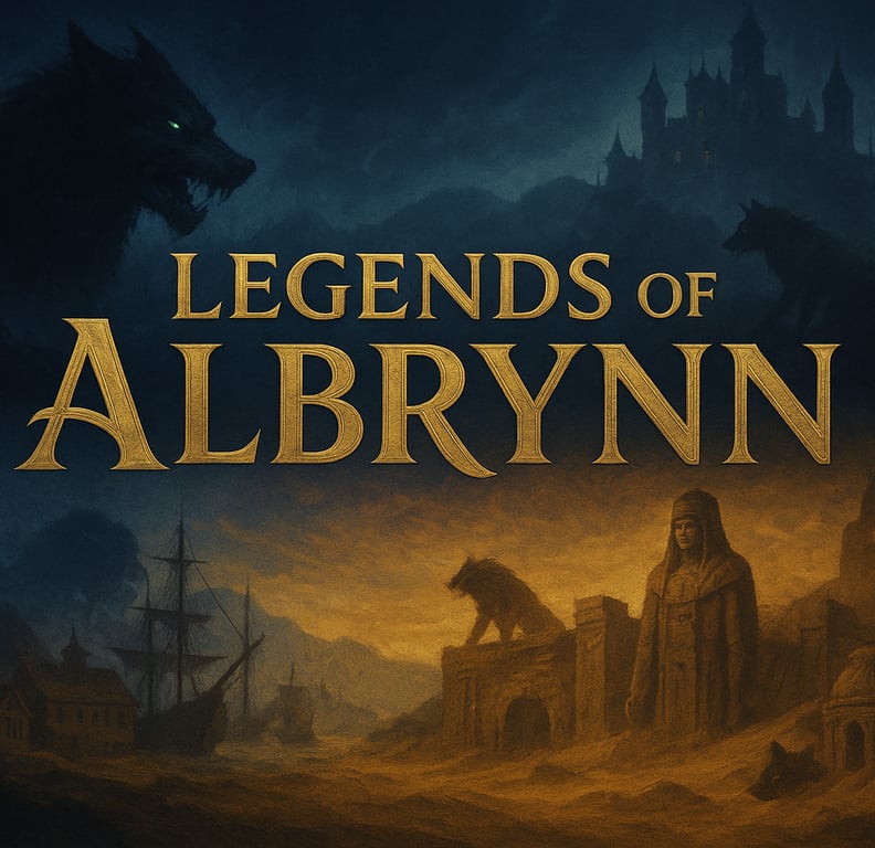Cover art for Legends of Albrynn, a fantasy scenario on AI Dungeon