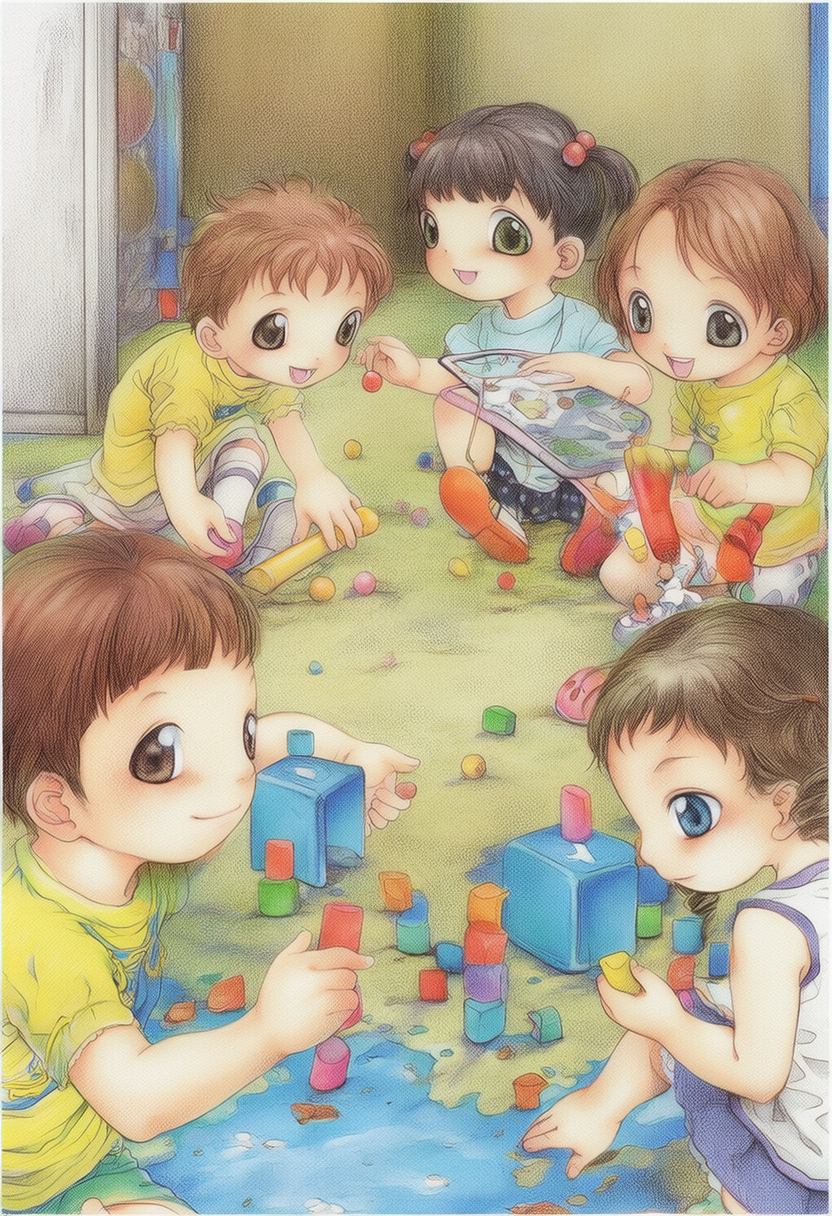 Cover art for Daycare Shenanigans!, a slice of life scenario on AI Dungeon