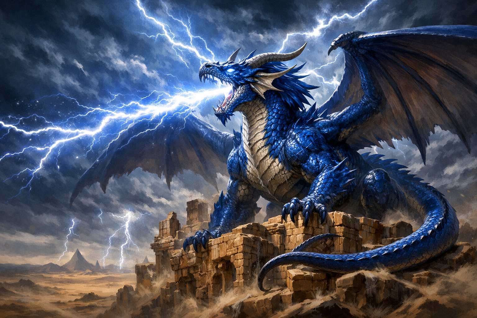 Cover art for Azure Horizon, a dnd scenario on AI Dungeon