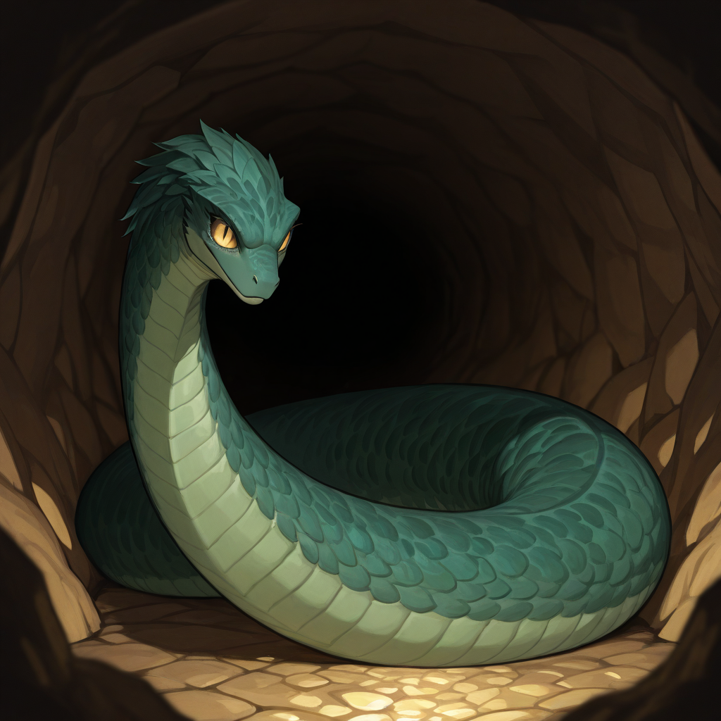 Cover art for Reborn a Basilisk, a basilisk scenario on AI Dungeon