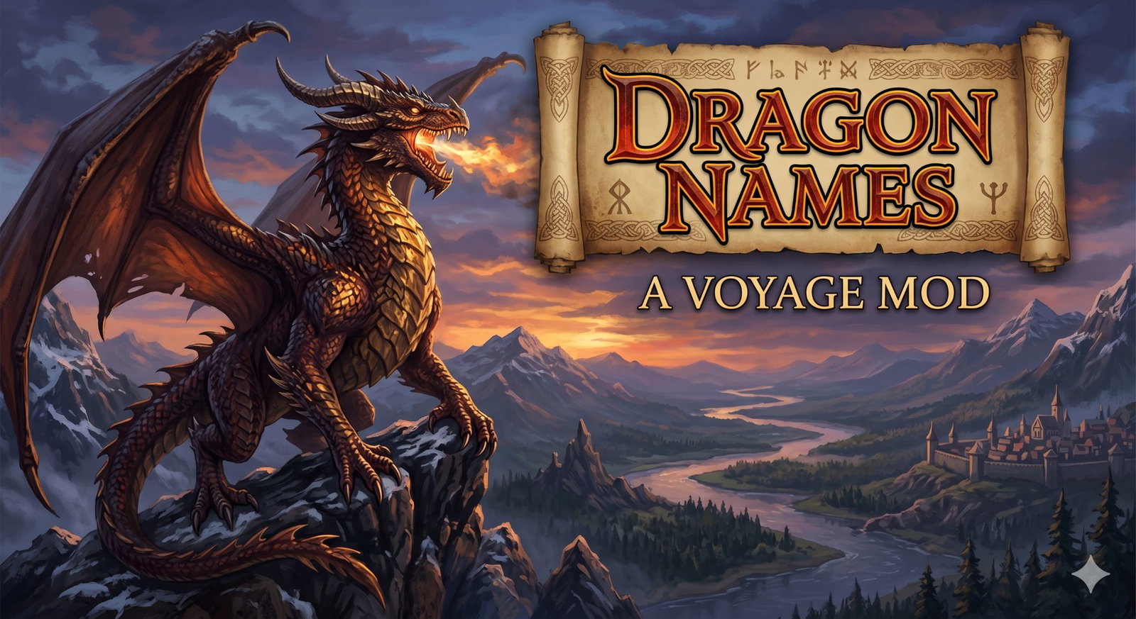 Cover art for Dragon Names, a npc mod on Voyage