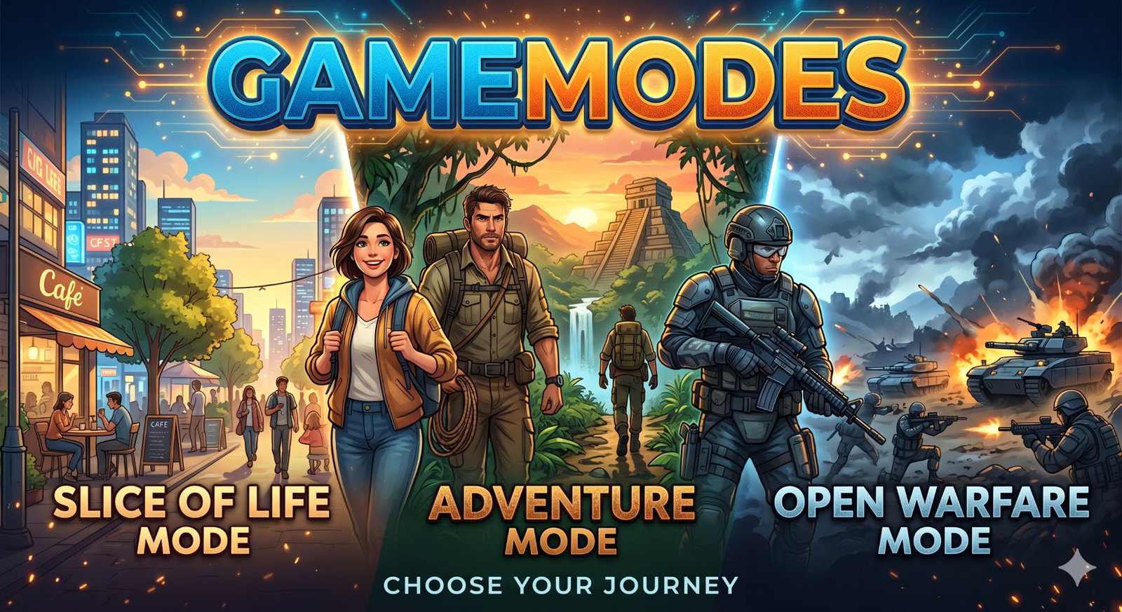 Cover art for Gamemodes, a gamemode mod on Voyage