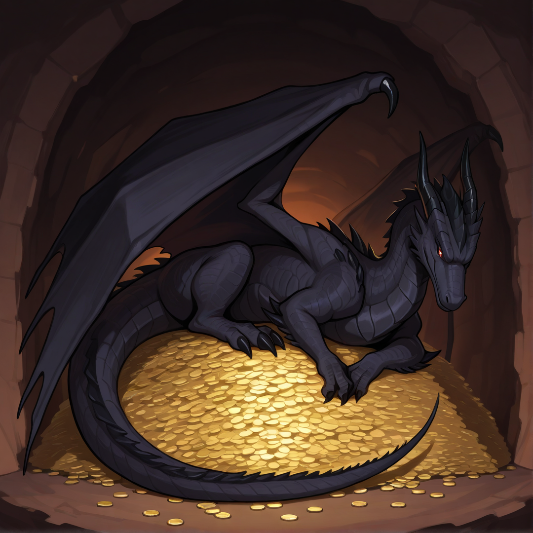 Cover art for Rising a Dark Lord: Dragon Edition, a dragon scenario on AI Dungeon