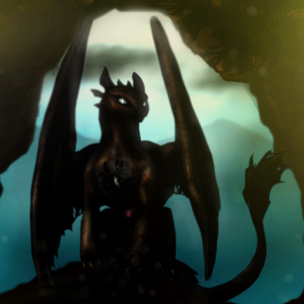 Cover art for Undead Night Fury: Shopkeeper Edition, an undeath scenario on AI Dungeon