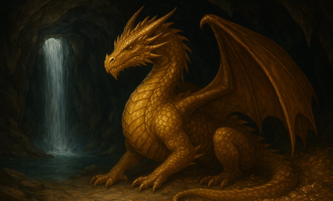 Cover art for Scales of Judgment, a dragons scenario on AI Dungeon