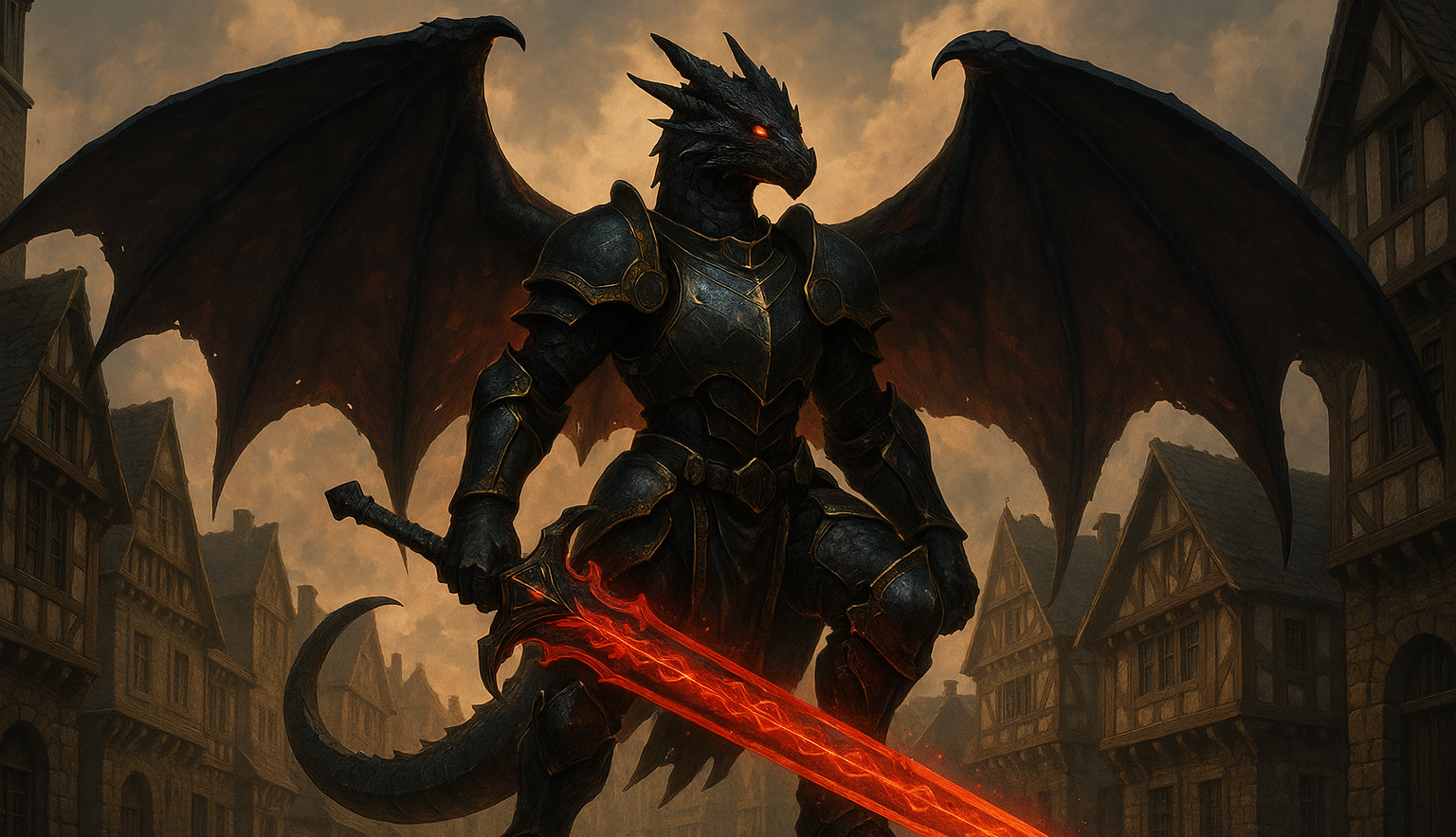 Cover art for Dragonfang Legacy, a fantasy scenario on AI Dungeon