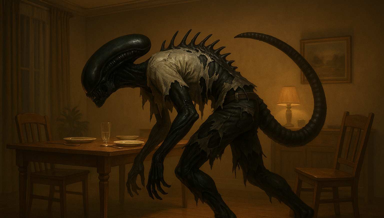 Cover art for Chitinborne {BETA}, a xenomorph scenario on AI Dungeon