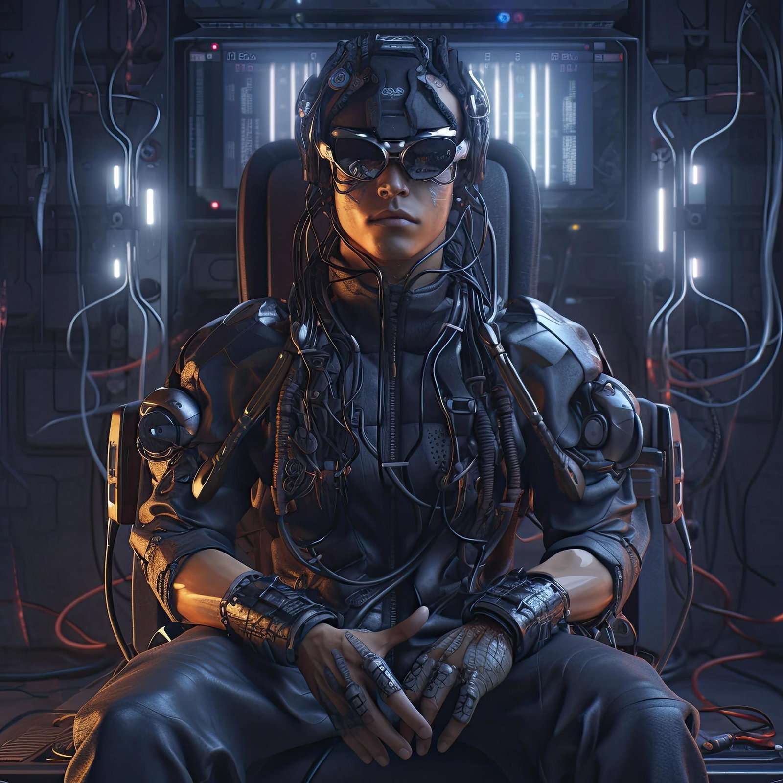 Cover art for EXPERIMENTAL IA KRO_01, a cyber scenario on AI Dungeon