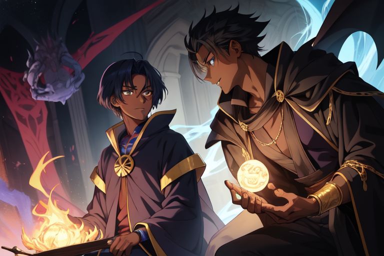 Cover art for Familiar of the Genius Twins, a magic scenario on AI Dungeon