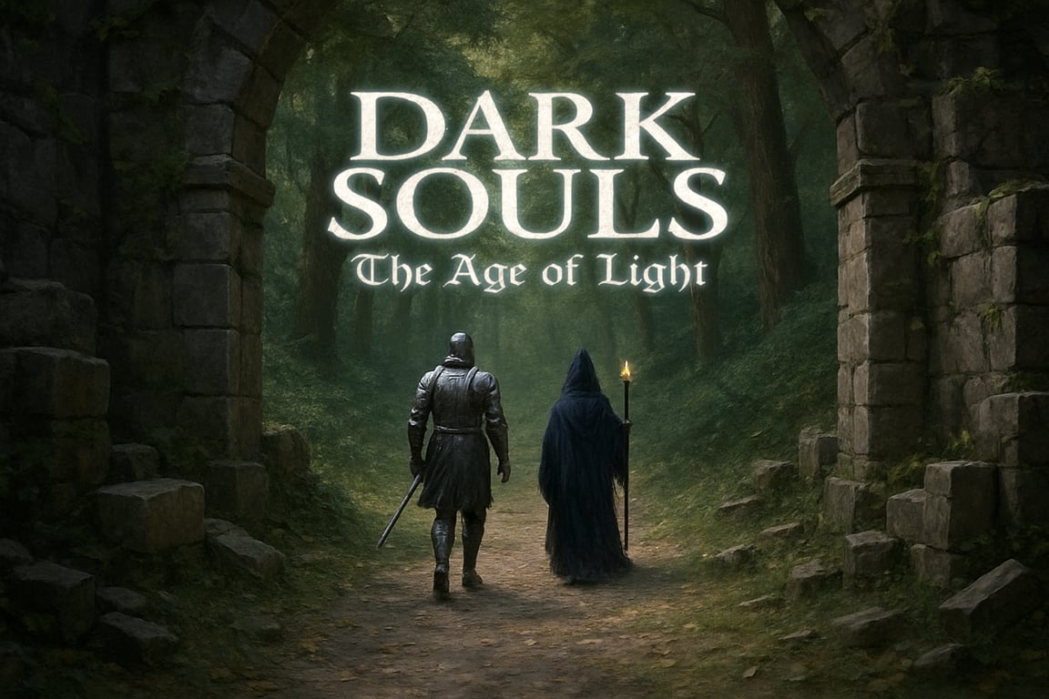 Cover art for Dark Souls: Age of Light, a fantasy scenario on AI Dungeon