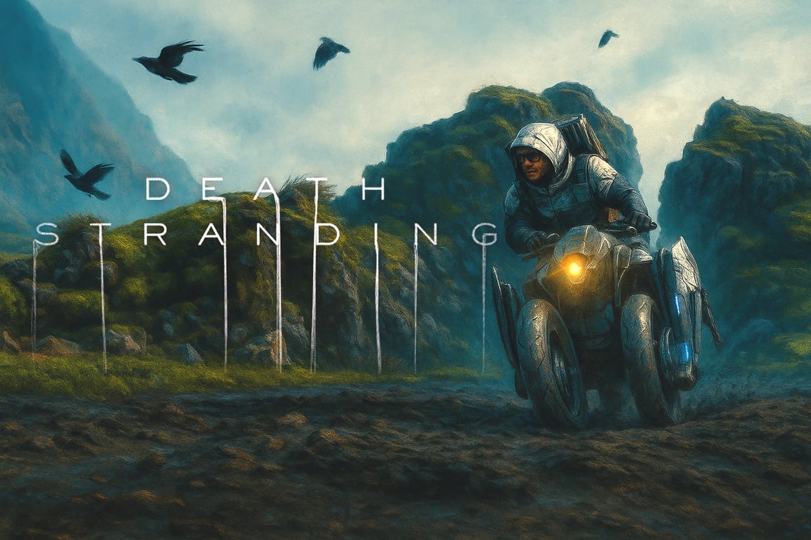 Cover art for Death Stranding, a death stranding scenario on AI Dungeon