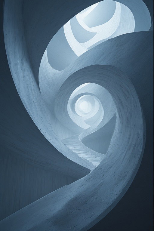 Cover art for Pale Stairways, a second person scenario on AI Dungeon