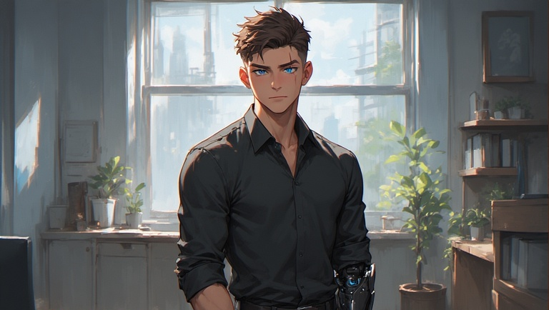 Cover art for Government Issued Husband, a second person scenario on AI Dungeon