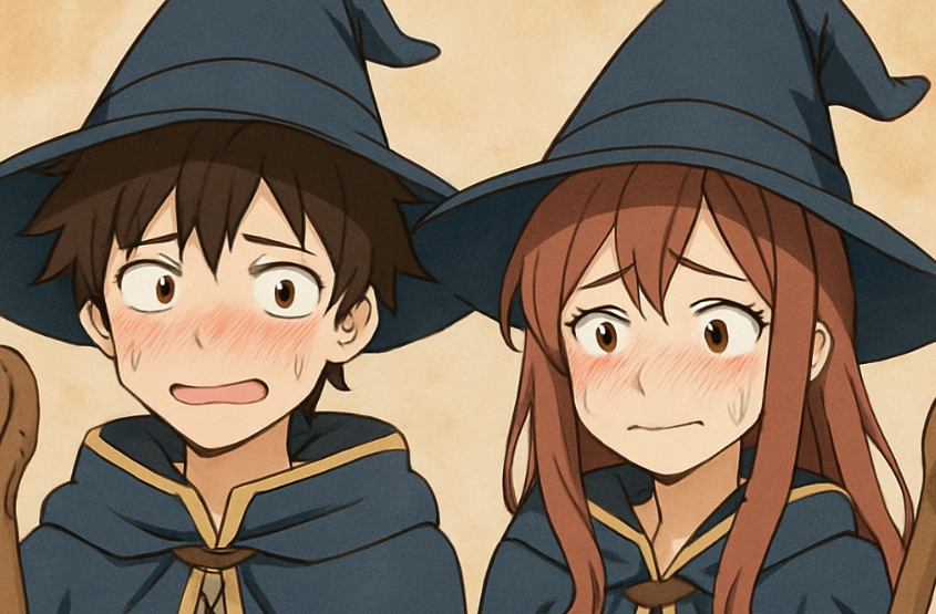 Cover art for My Mage has Problems, an anime scenario on AI Dungeon