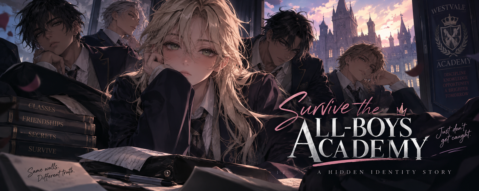 Cover art for Westvale Academy, an anime scenario on AI Dungeon
