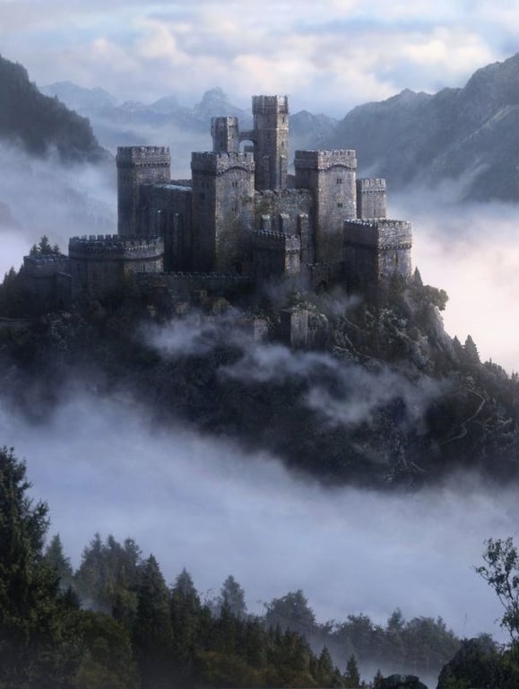 Cover art for The Four Kingdoms, a magic scenario on AI Dungeon