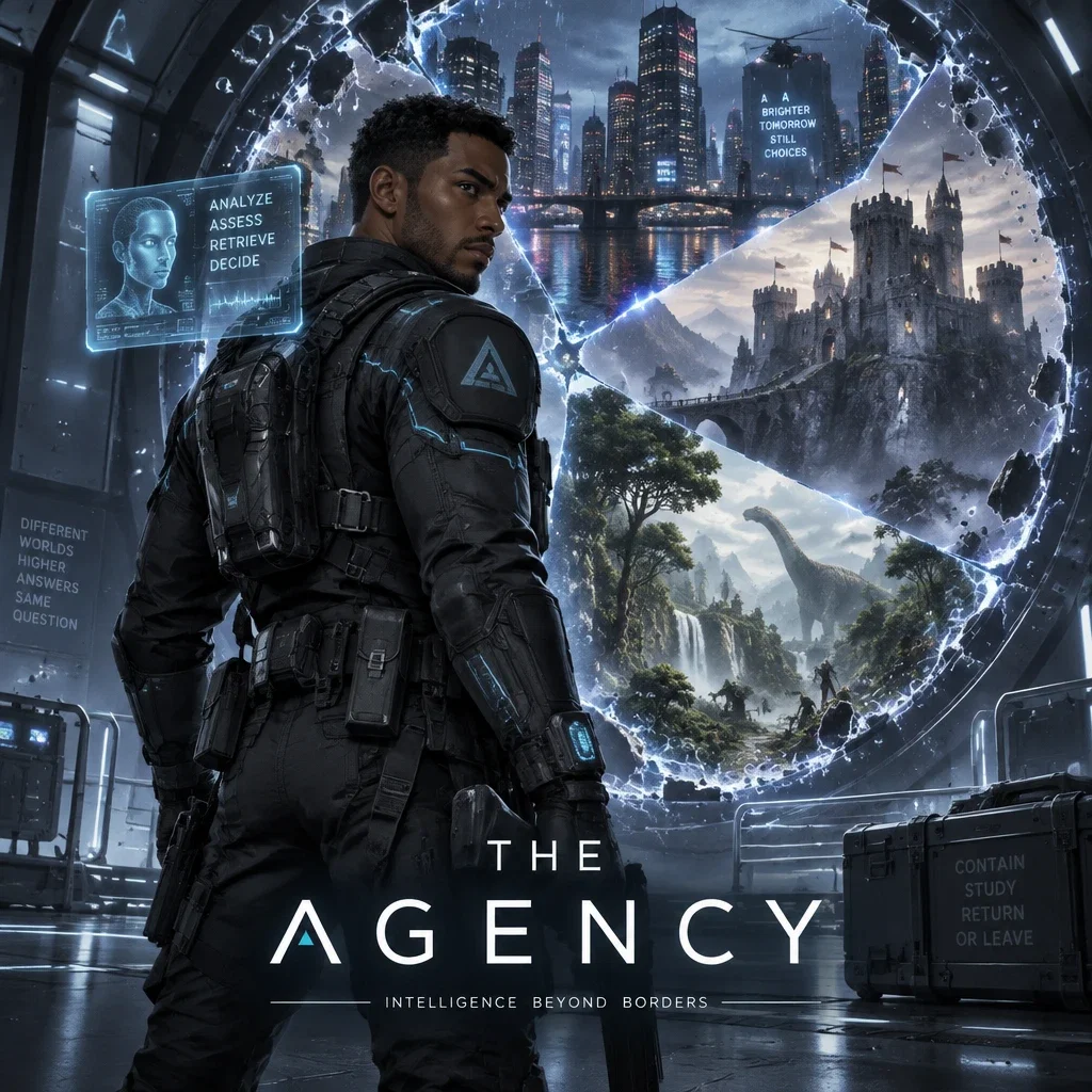 Cover art for The Agency, an isekai world on Voyage