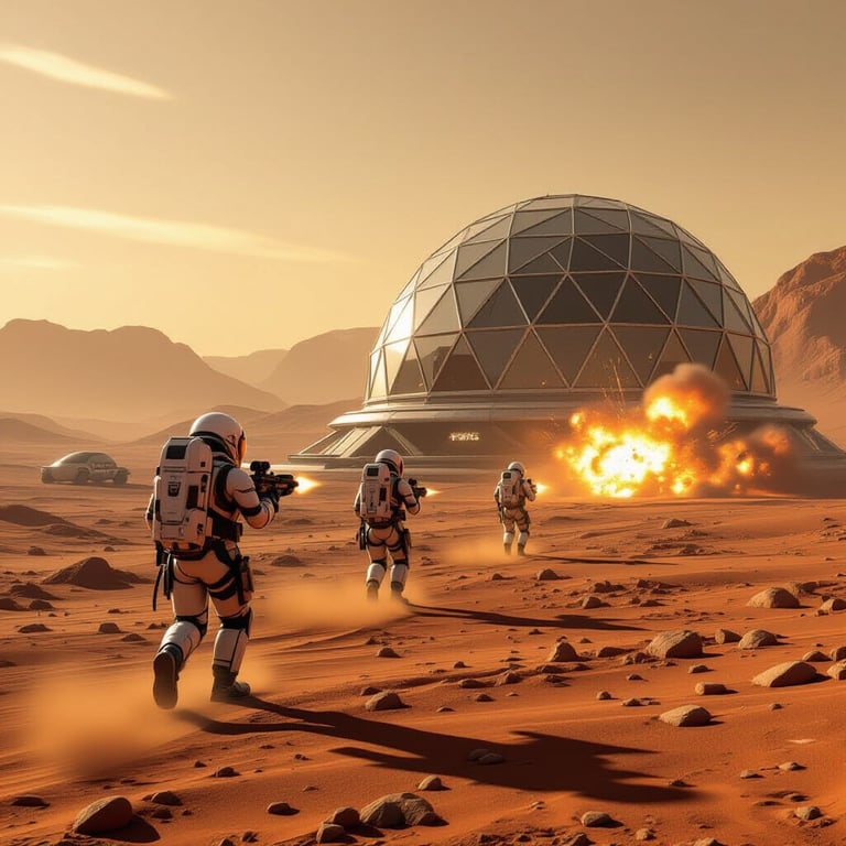Cover art for Red Martian Revolution (World Scenario), a mars scenario on AI Dungeon