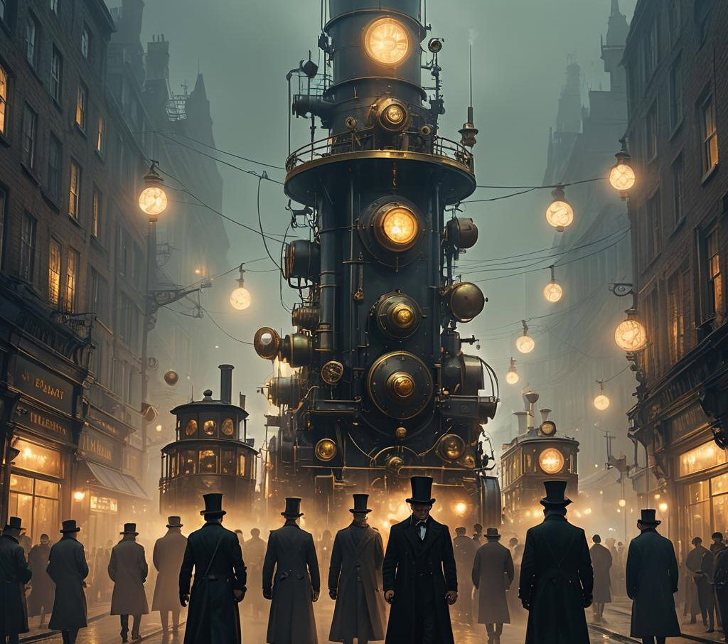 Cover art for Steam and Magic : London (World Scenario), a mystery scenario on AI Dungeon