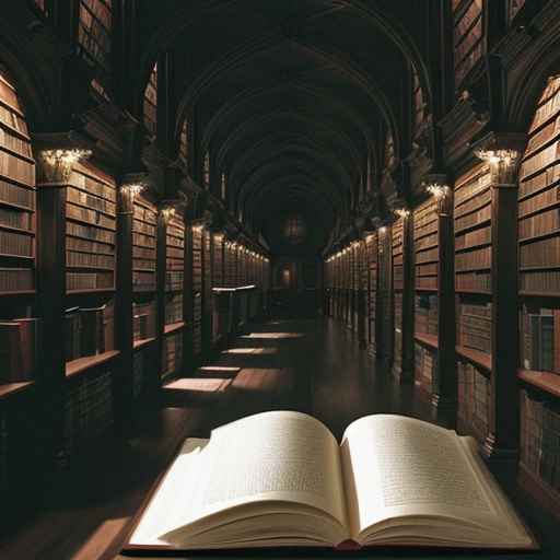 Cover art for The Magic Library v0.4a, a magic scenario on AI Dungeon