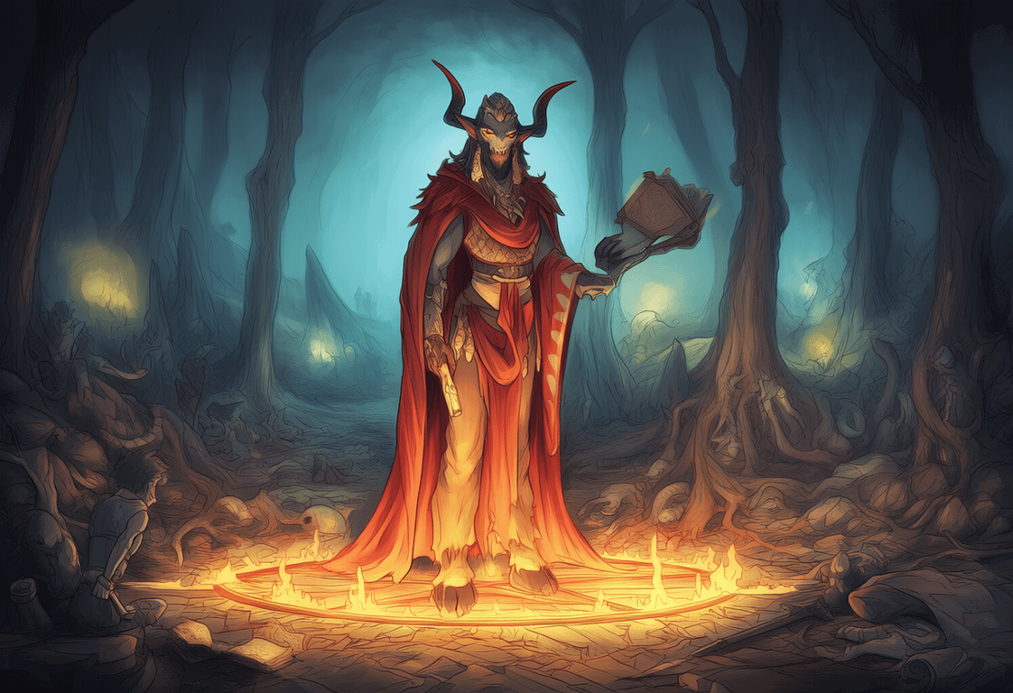 Cover art for etyma horror of the dark forest, an etyma series scenario on AI Dungeon