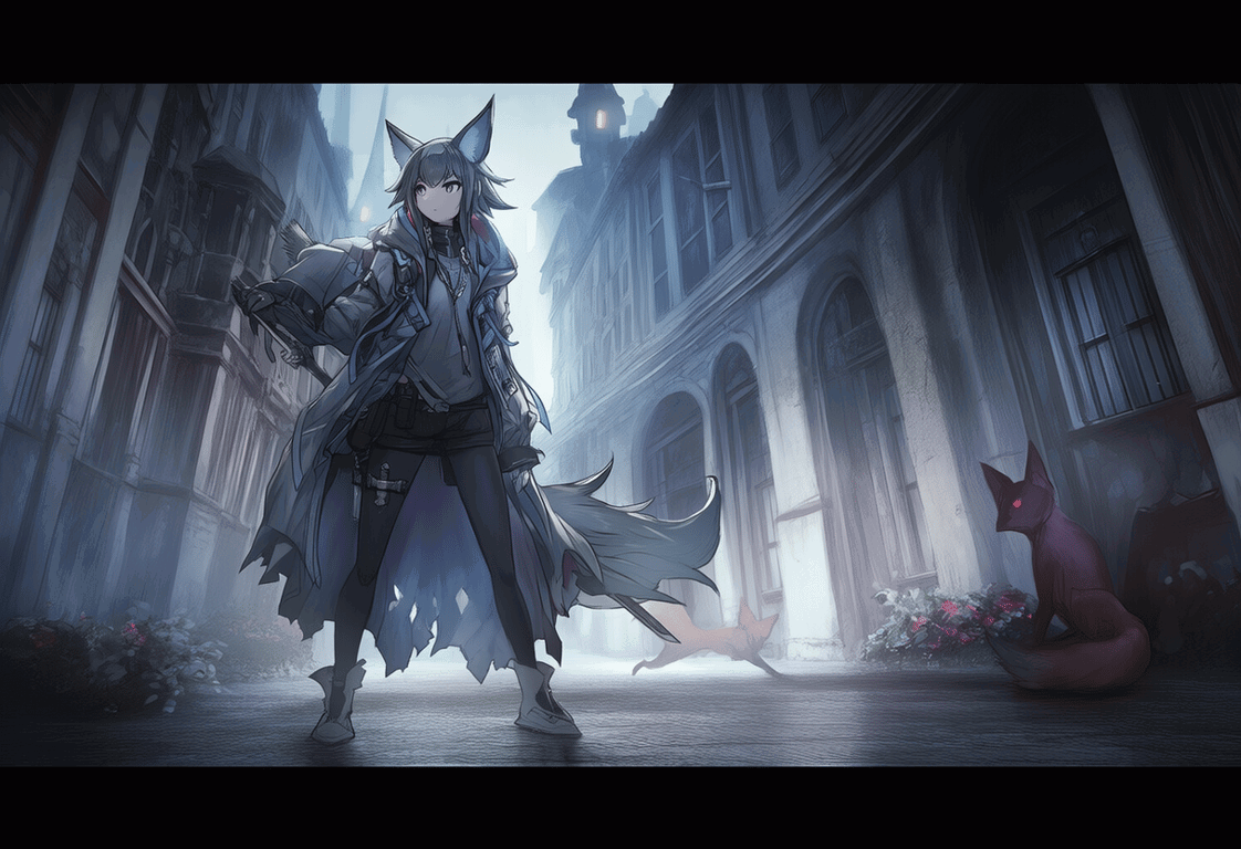 Cover art for The Haunted Halls of Fox Fire Academy, a haunted scenario on AI Dungeon