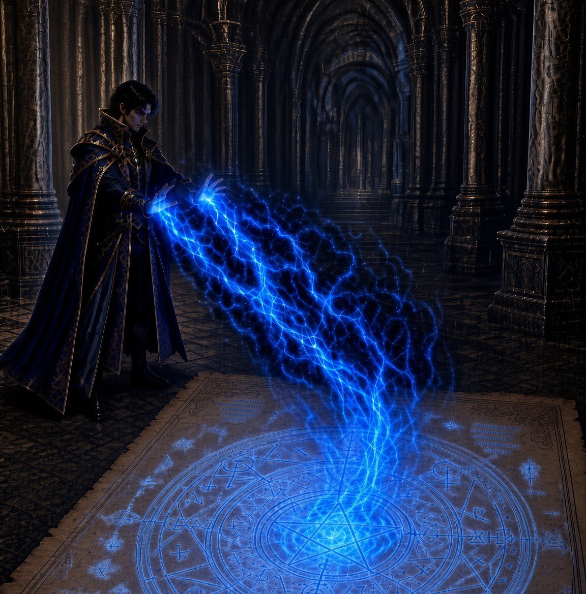 Cover art for Across the Severed Veil, a magic scenario on AI Dungeon