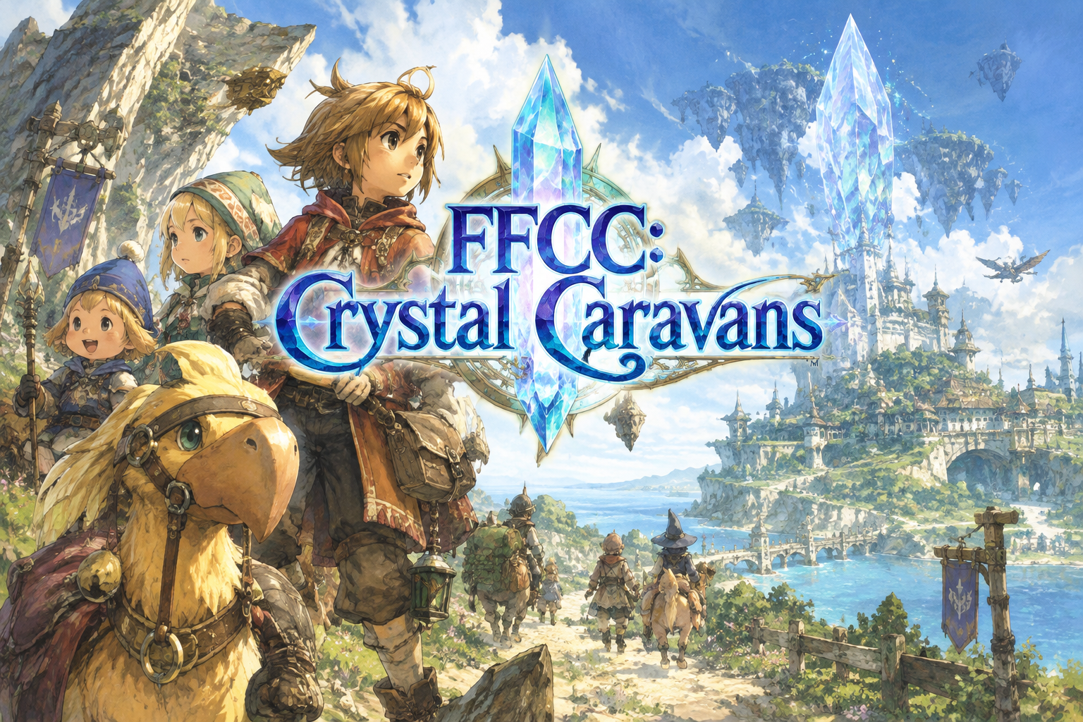 Cover art for FFCC: Crystal Caravans, a fantasy world on Voyage