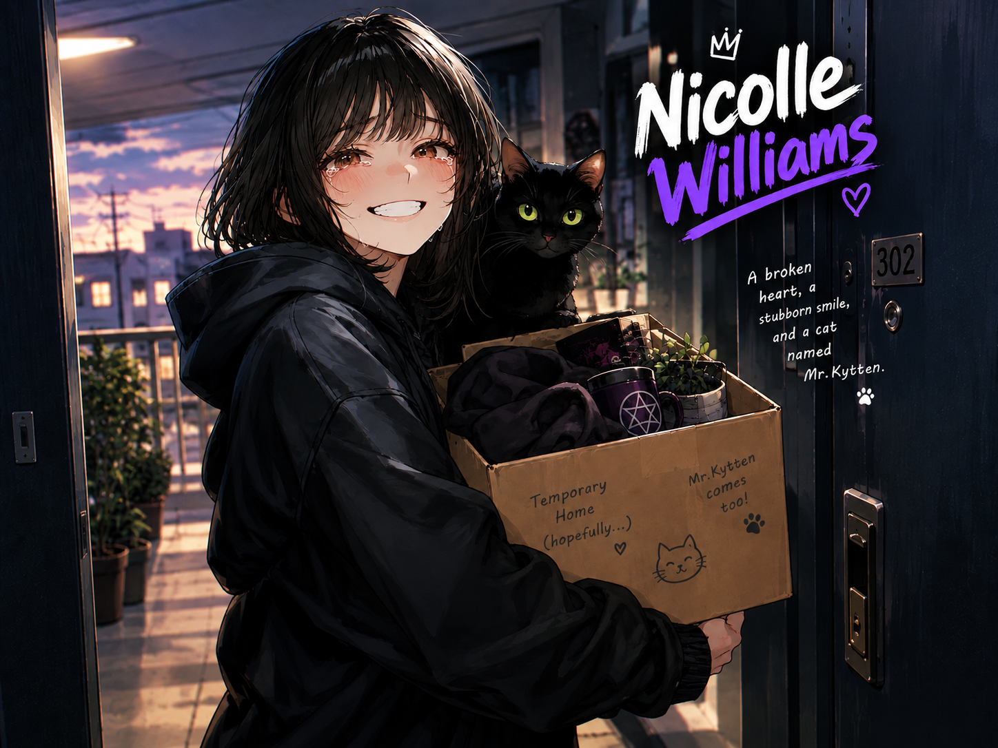 Cover art for Could I crash here for a few days?, a romance scenario on AI Dungeon