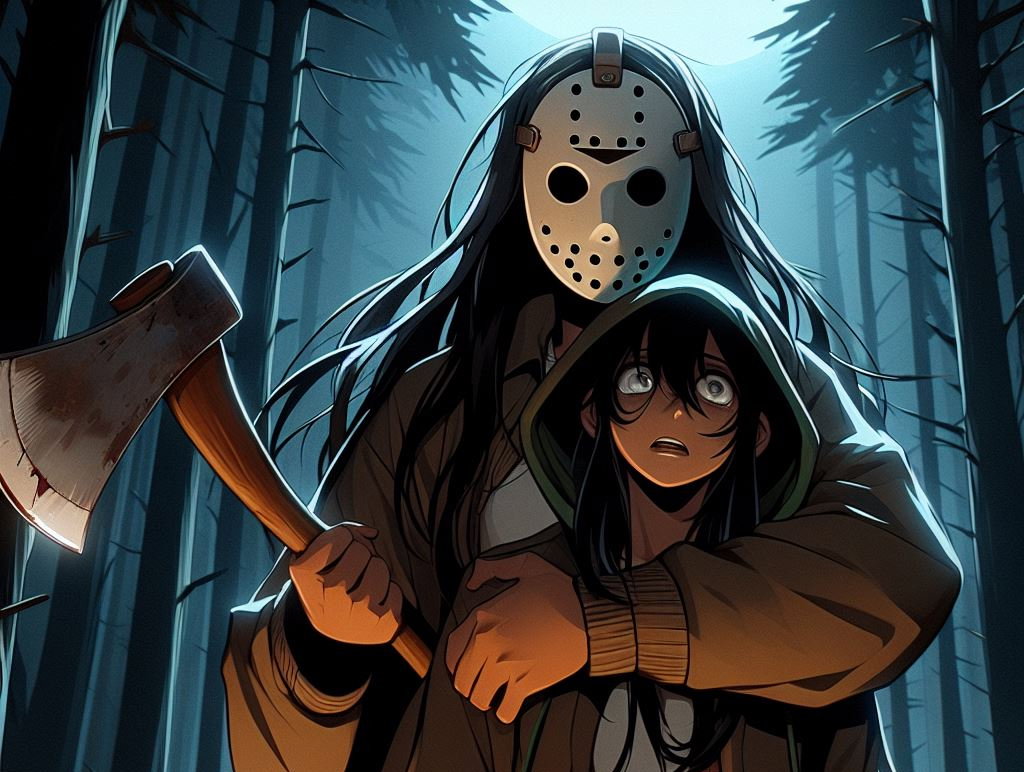 Cover art for A Slasher’s Favourite Victim, a nsfw scenario on AI Dungeon