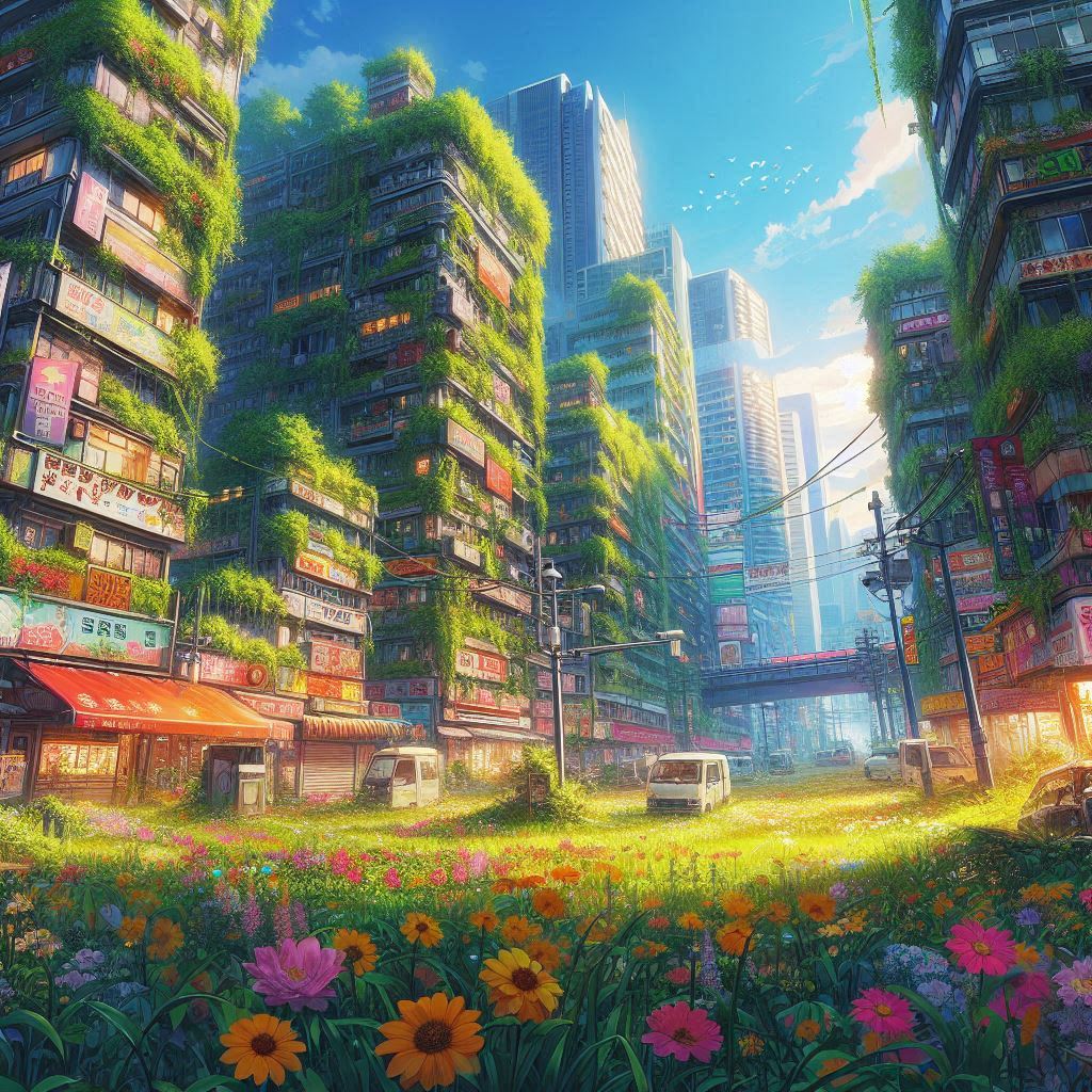 Cover art for Bloom, a post apocalyptic scenario on AI Dungeon