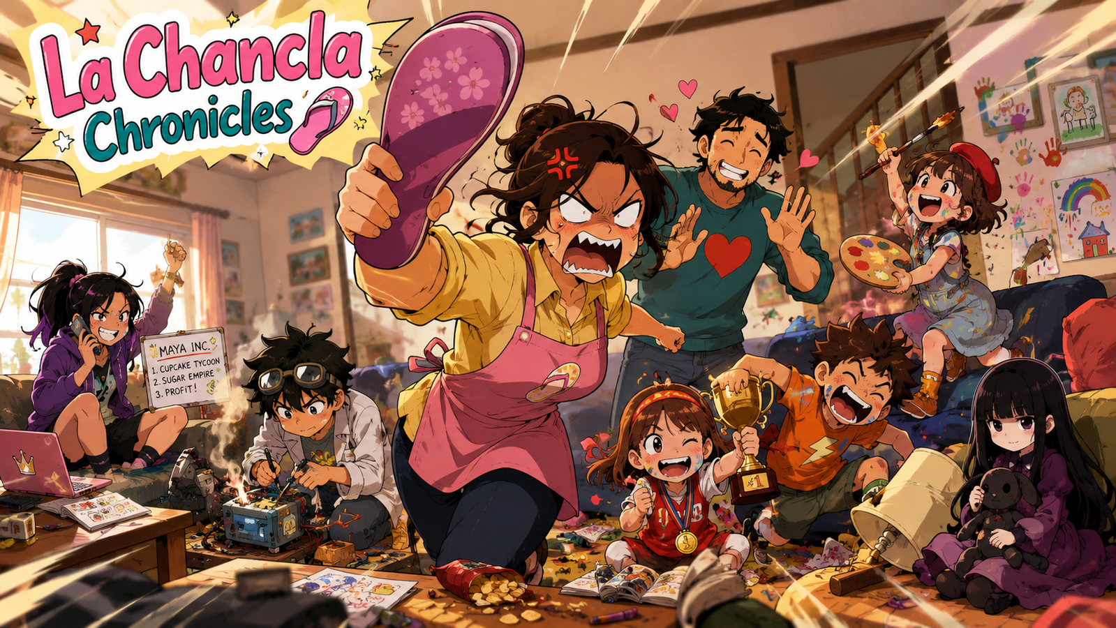 Cover art for La Chancla Chronicles, a slice of life scenario on AI Dungeon