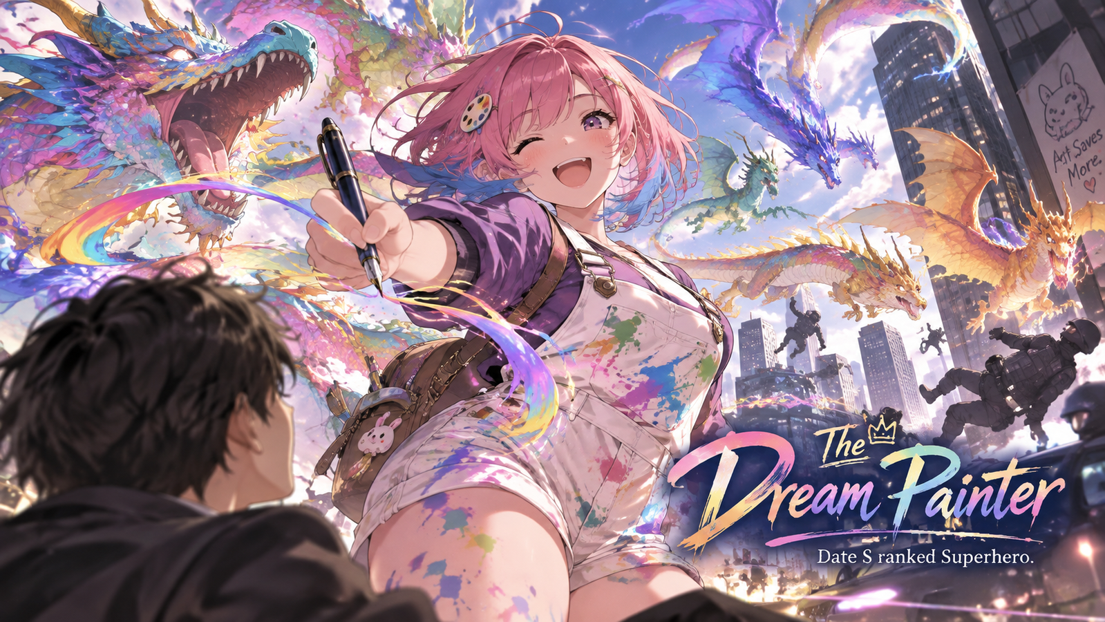 Cover art for Date S ranked Superhero - The Dream Painter, a superhero scenario on AI Dungeon
