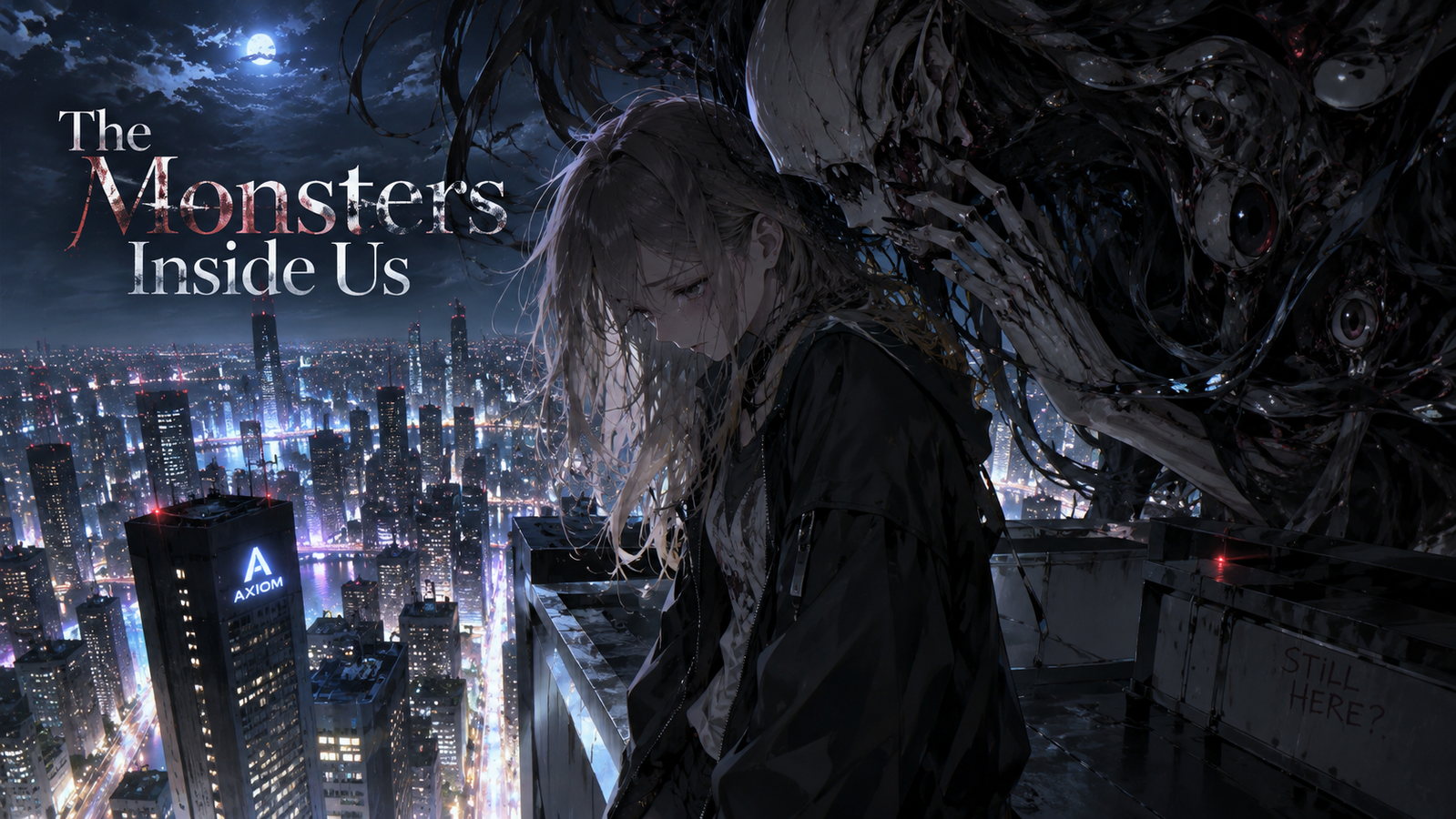 Cover art for The Monsters Inside Us, a horror scenario on AI Dungeon