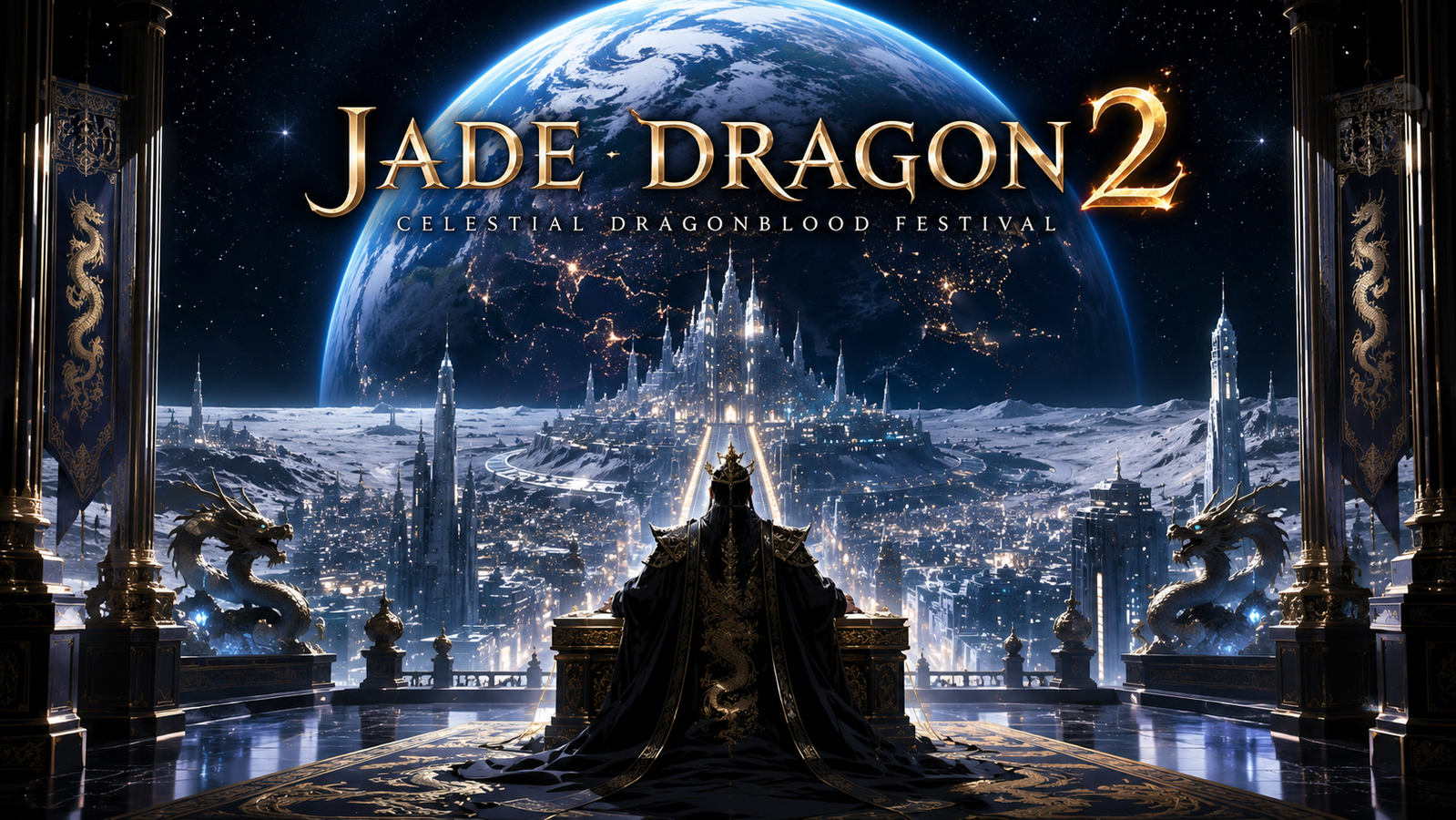 Cover art for Jade Dragon 2: Celestial Dragonblood Festival, a fantasy scenario on AI Dungeon