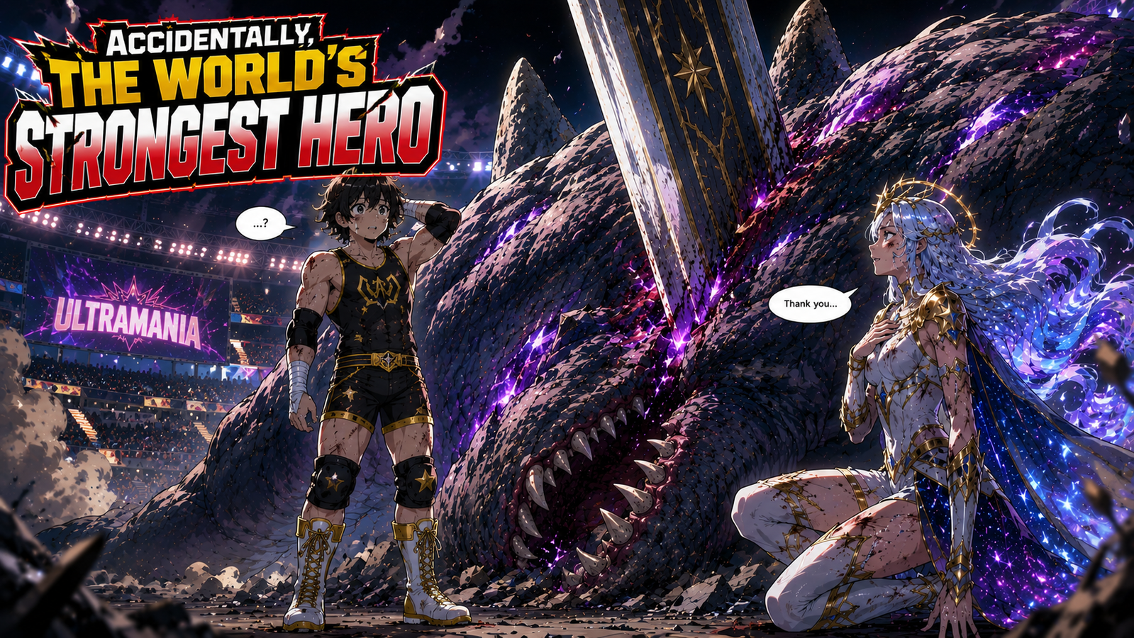 Cover art for Accidentally, The World's Strongest Hero, a modern scenario on AI Dungeon