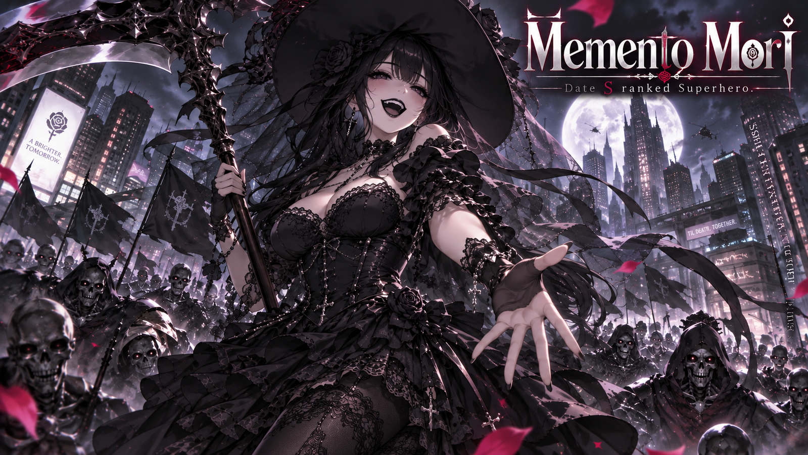 Cover art for Date S ranked Superhero - Memento Mori, a superhero scenario on AI Dungeon