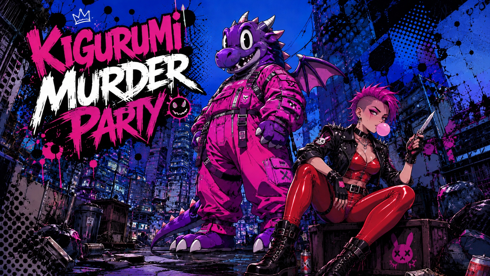 Cover art for Kigurumi Murder Party, a drama scenario on AI Dungeon