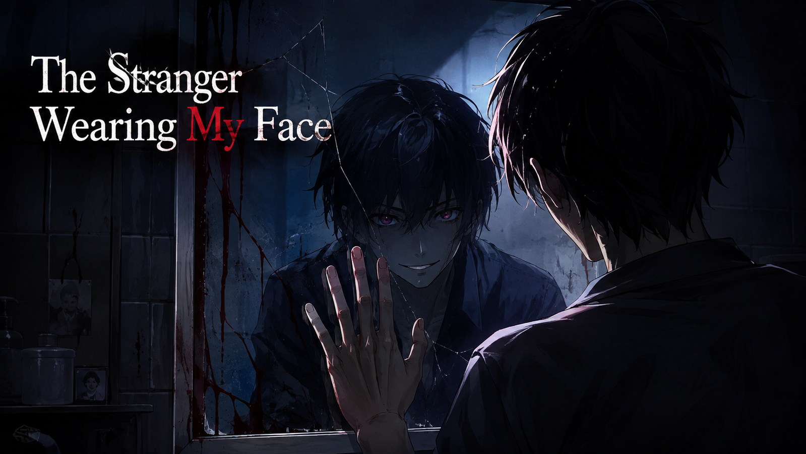 Cover art for The Stranger Wearing My Face, a horror scenario on AI Dungeon