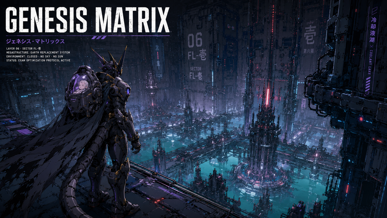 Cover art for Genesis Matrix, an adventure scenario on AI Dungeon